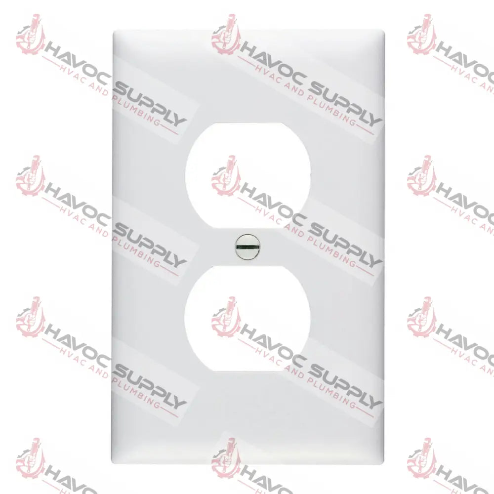 SP8W - WHITE DUPLEX OUTLET COVER - HAVOC SUPPLY, LLC