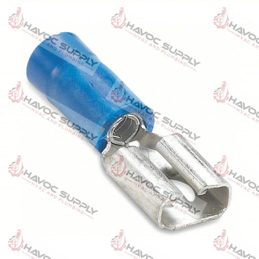 T1002C - 1/4" BLUE FEMALE SPADE TERMINAL 100/PK - HAVOC SUPPLY, LLC