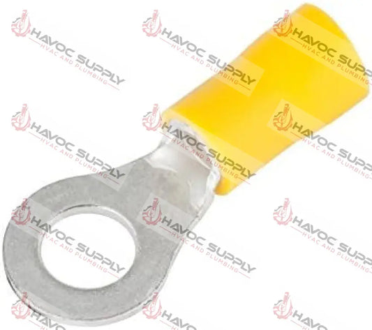 T1037C - 1/4" YELLOW RING TERMINAL 100PK - HAVOC SUPPLY, LLC