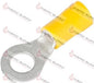 T1037C - 1/4" YELLOW RING TERMINAL 100PK - HAVOC SUPPLY, LLC