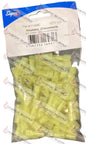 TP1009C - 1/4" YELLOW FEMADE SPADE TERMINAL 100PK - HAVOC SUPPLY, LLC