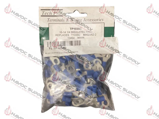 TP1035C - 1/4" BLUE RING TERMINAL 100PK - HAVOC SUPPLY, LLC