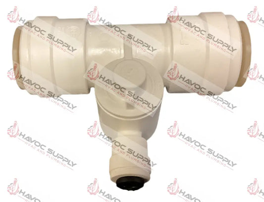 TS3550-1404 - 3/4" X 3/4" X 1/4" TEE JOHN GUEST WITH SHUTOFF - NR - HAVOC SUPPLY, LLC