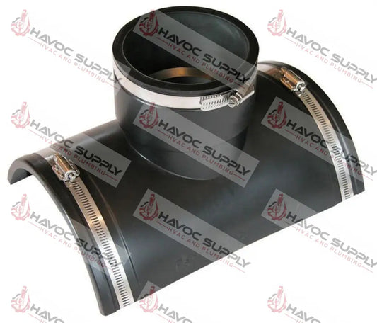 TST-4 - 4" RUBBER SADDLE TEE WITH CLAMPS - HAVOC SUPPLY, LLC