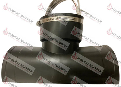 TST-4 - 4" RUBBER SADDLE TEE WITH CLAMPS - HAVOC SUPPLY, LLC