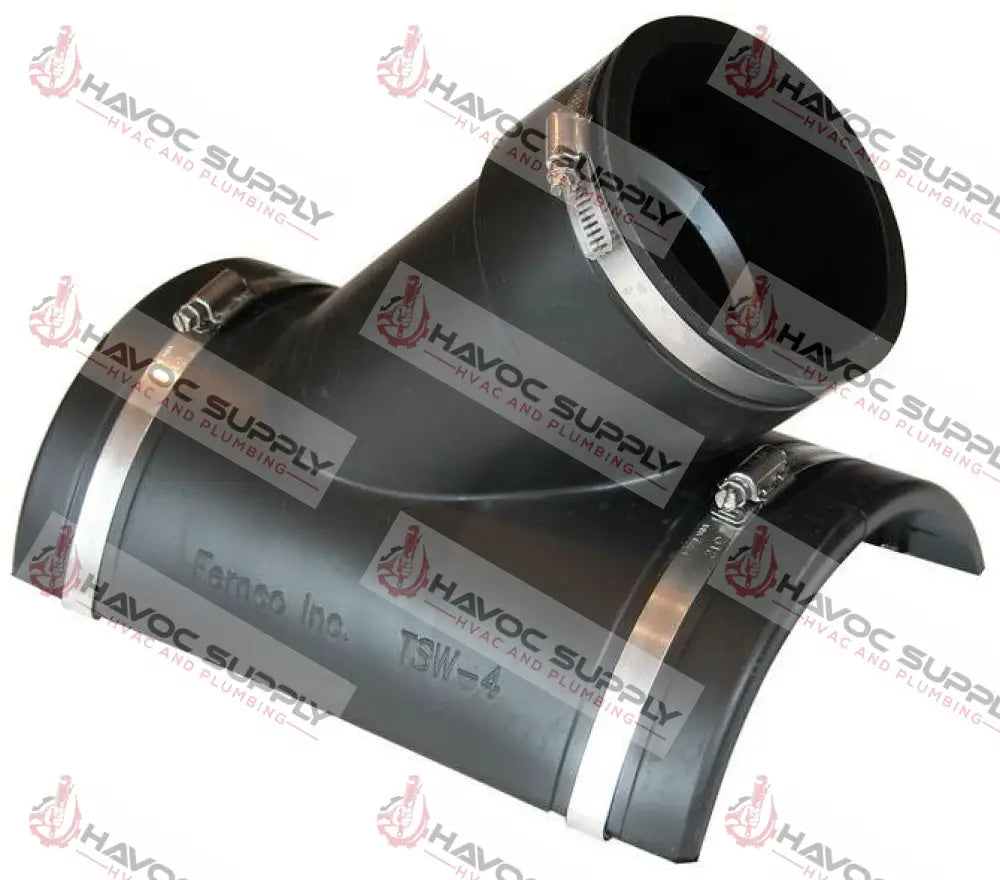 TSW-4 - 4" RUBBER SADDLE WYE WITH CLAMPS - HAVOC SUPPLY, LLC
