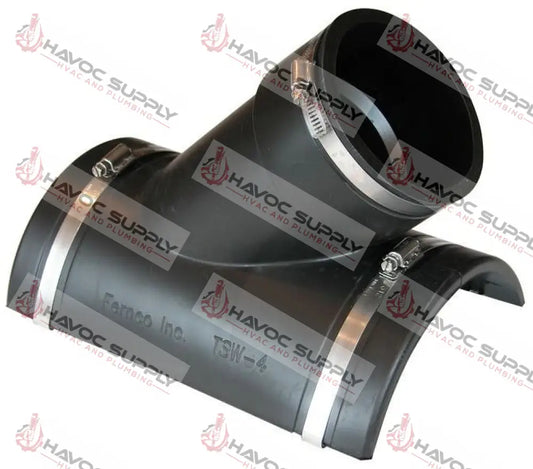 TSW-4 - 4" RUBBER SADDLE WYE WITH CLAMPS - HAVOC SUPPLY, LLC