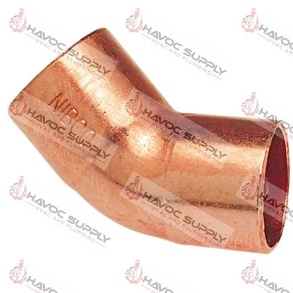 WC34L45 - 3/4" WATER COPPER 45 DEGREE ELBOW - HAVOC SUPPLY, LLC