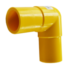 1-1/4" IPS GAS POLY MDPE SDR11 BUTT FUSION 90 DEGREE ELBOW