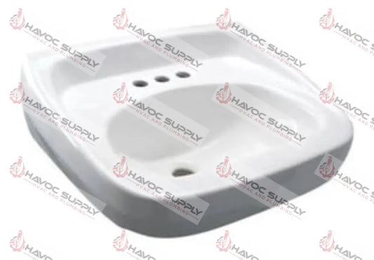 Z5344WH - ZURN WALL HUNG 20X18 WHITE LAV 4CC SINKS